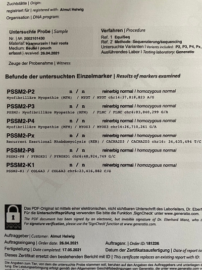 PSSM Test